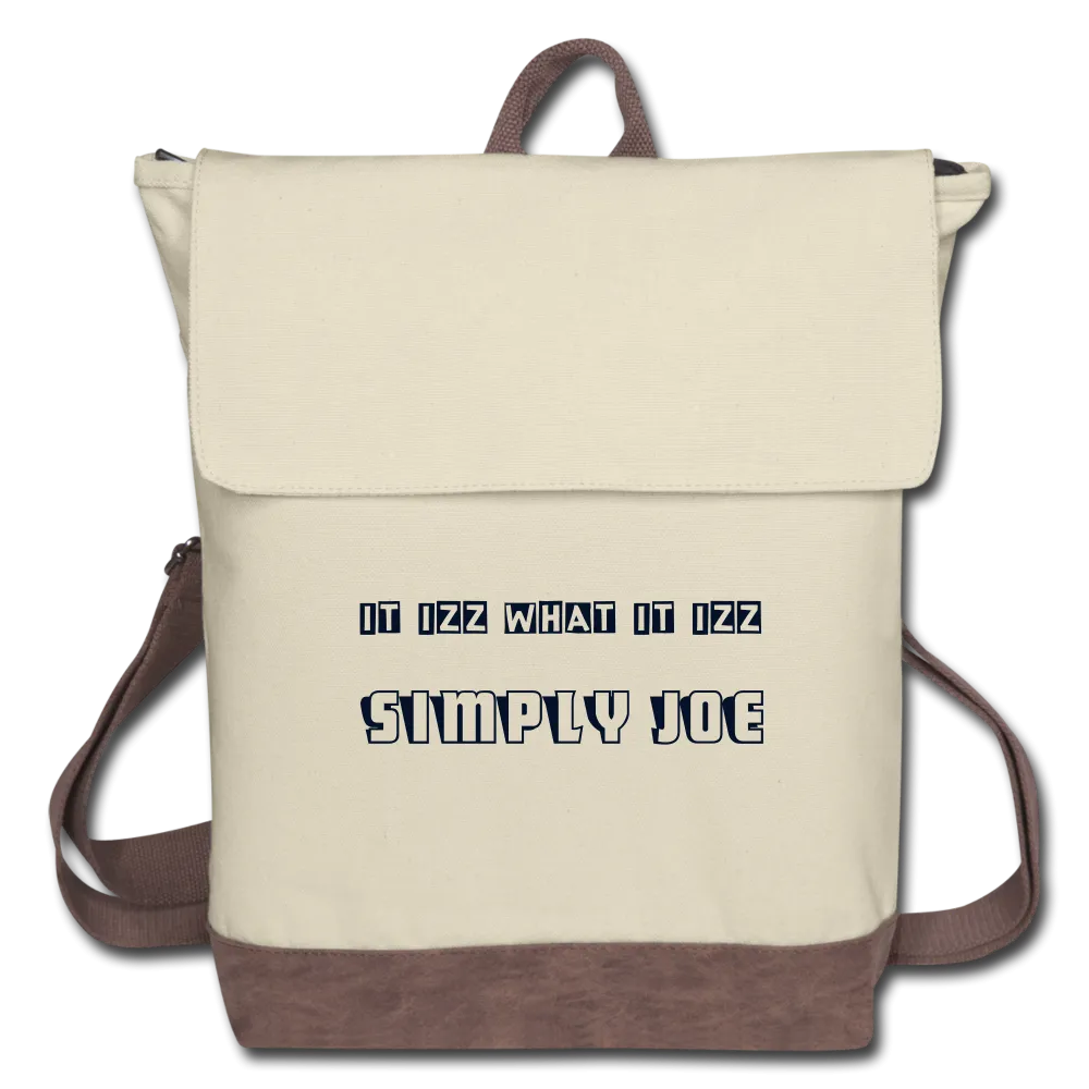 It Izz What It Izz Canvas Backpack