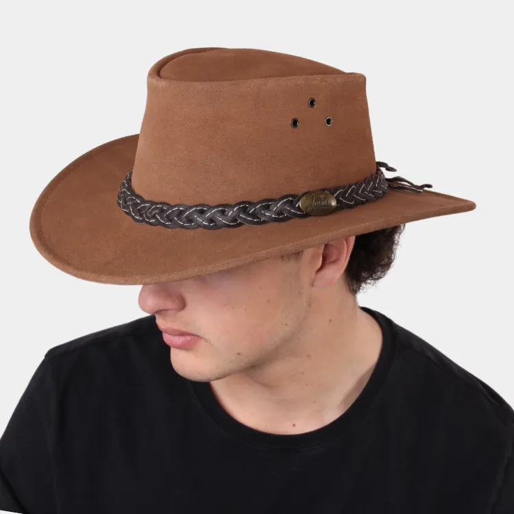 Jacaru Hats Wallaroo Suede - Mushroom