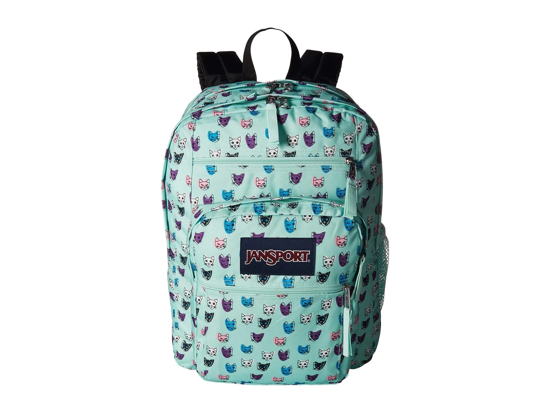 JanSport Big Student Backpack -Brook Green Cool Cats