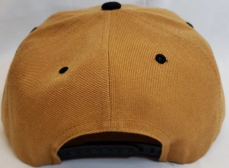 Jaxon -- Snapback Boston Baseball Cap -- Tan/Black