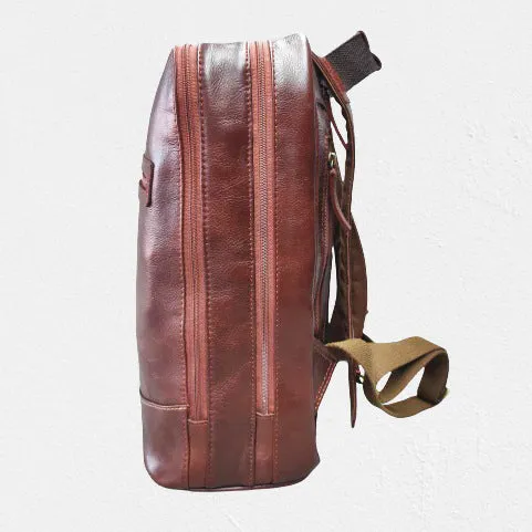 Leather Backpack - Brown