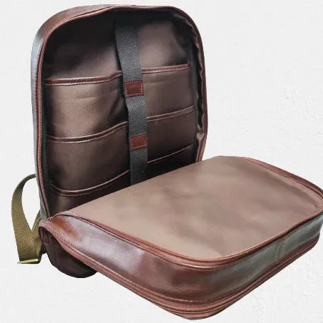 Leather Backpack - Brown