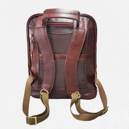 Leather Backpack - Brown