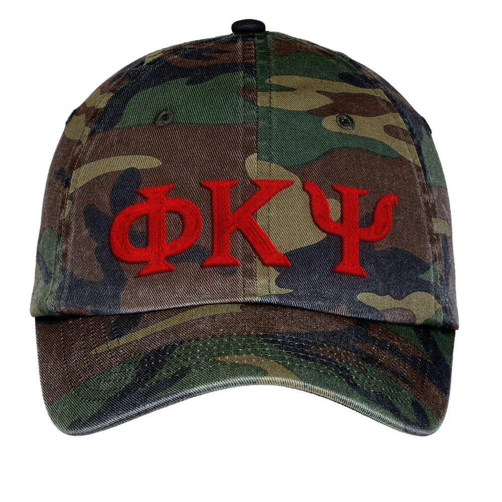 Letters Embroidered Camouflage Hat