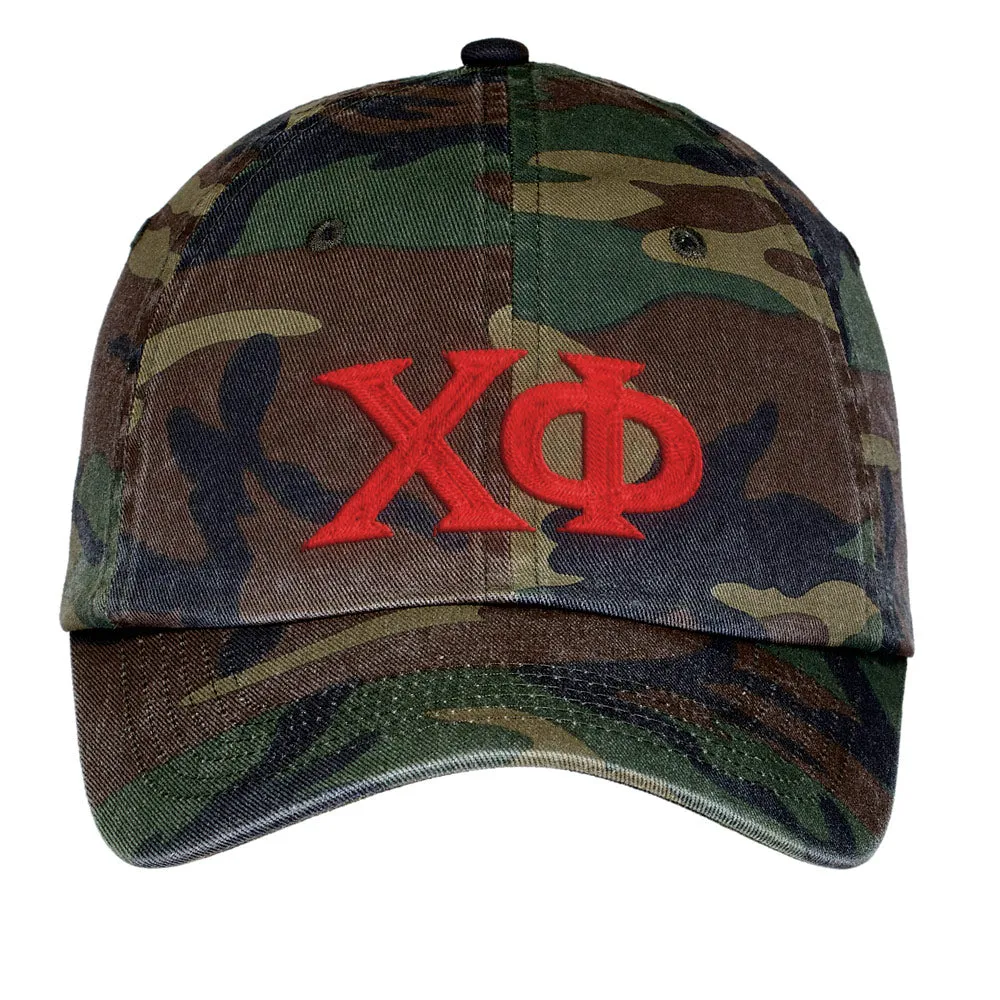 Letters Embroidered Camouflage Hat