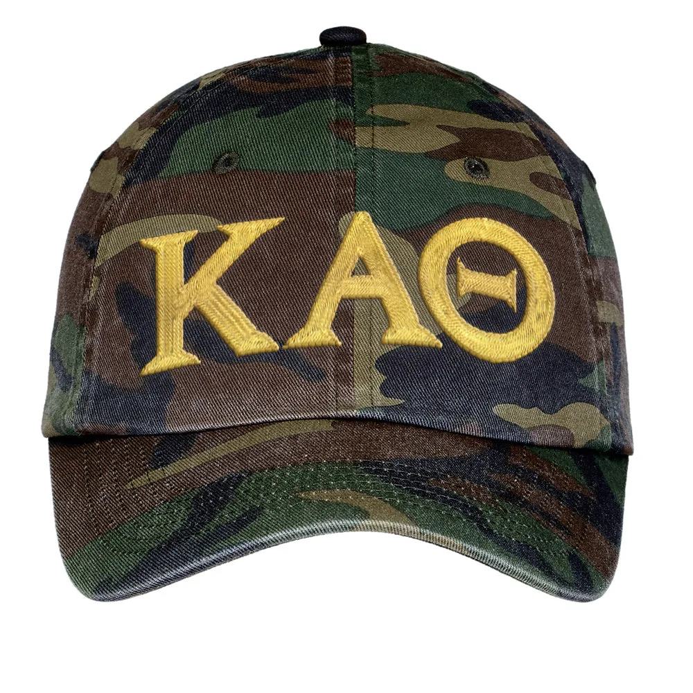 Letters Embroidered Camouflage Hat