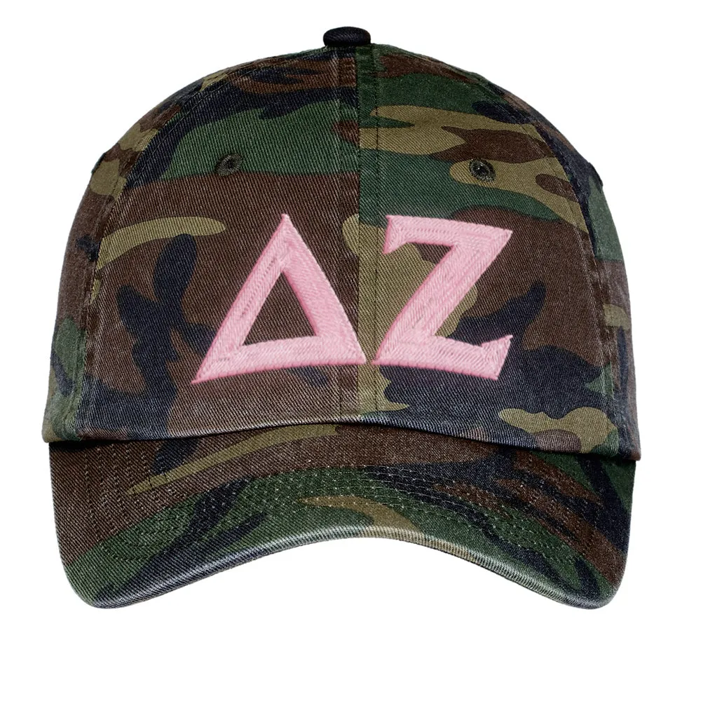 Letters Embroidered Camouflage Hat