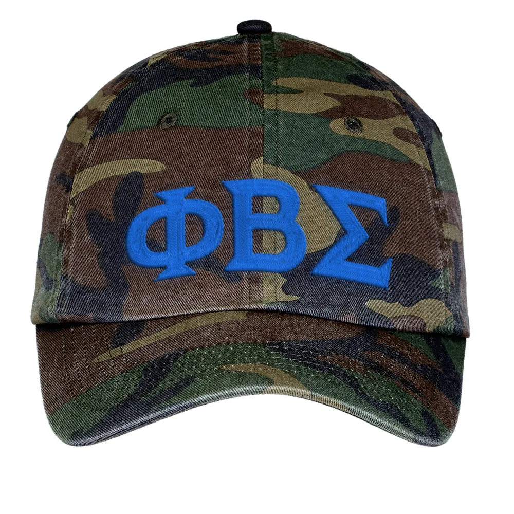 Letters Embroidered Camouflage Hat