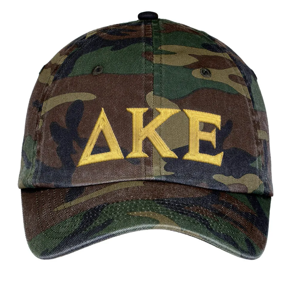Letters Embroidered Camouflage Hat