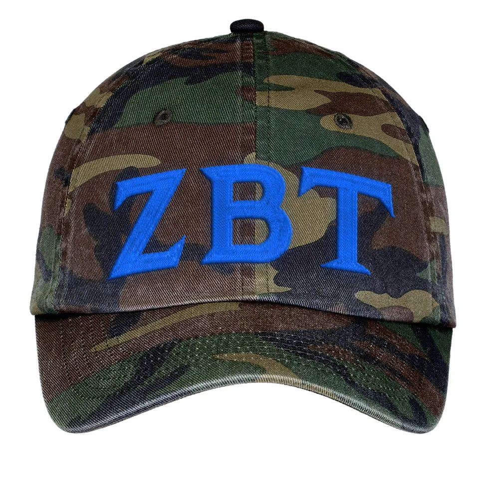 Letters Embroidered Camouflage Hat