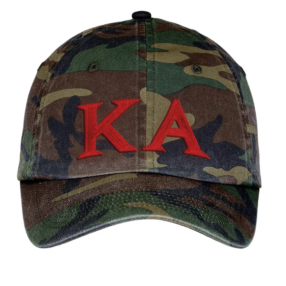 Letters Embroidered Camouflage Hat
