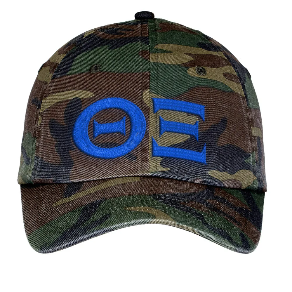 Letters Embroidered Camouflage Hat