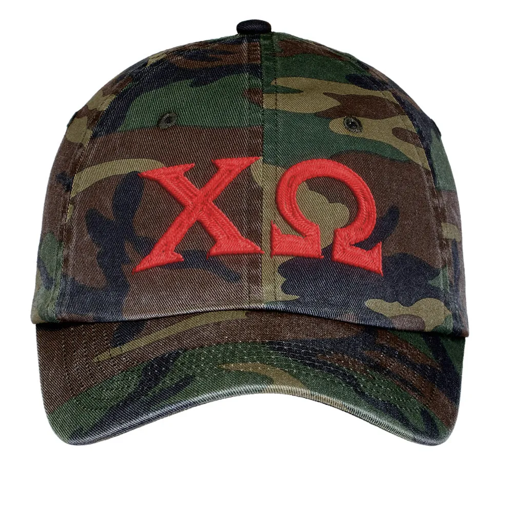 Letters Embroidered Camouflage Hat