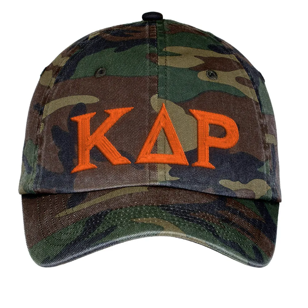 Letters Embroidered Camouflage Hat