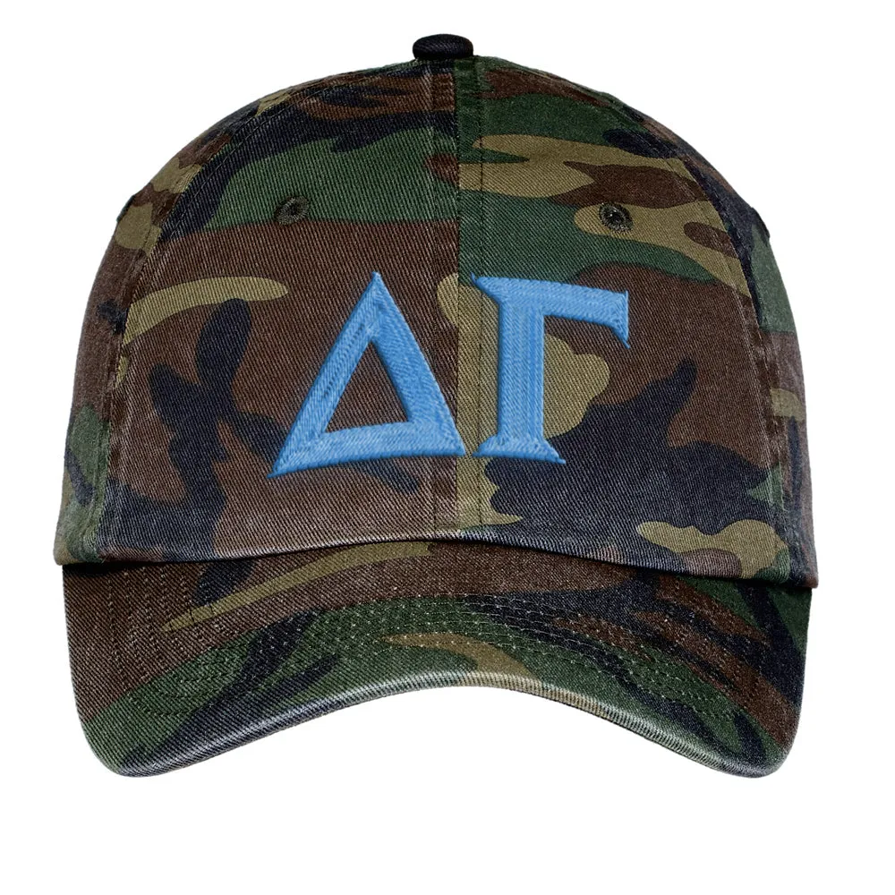 Letters Embroidered Camouflage Hat