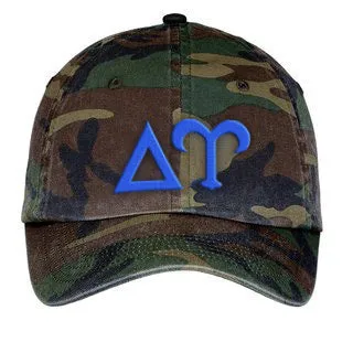 Letters Embroidered Camouflage Hat