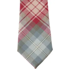 Locharron of Scotland Reiver Auld Scotland Tartan Wool Tie - Grey/Red