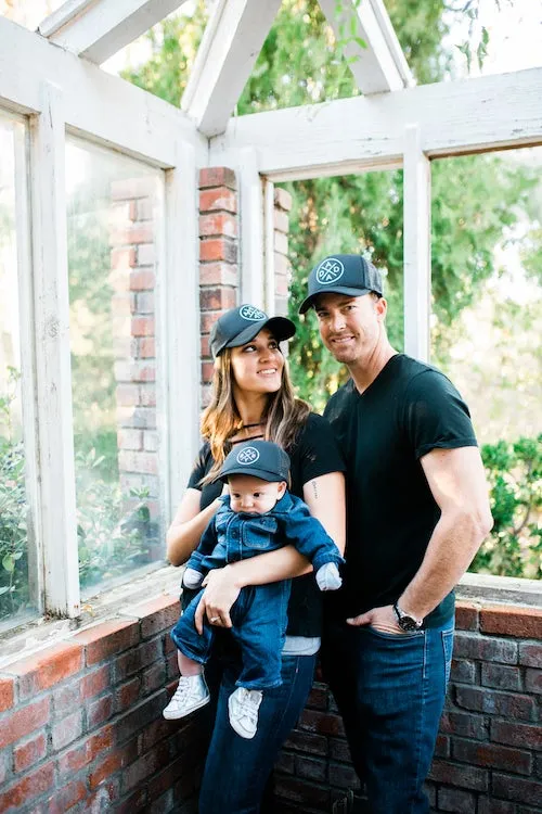Mama, Dada, Baby X - Black Family Matching Truckers