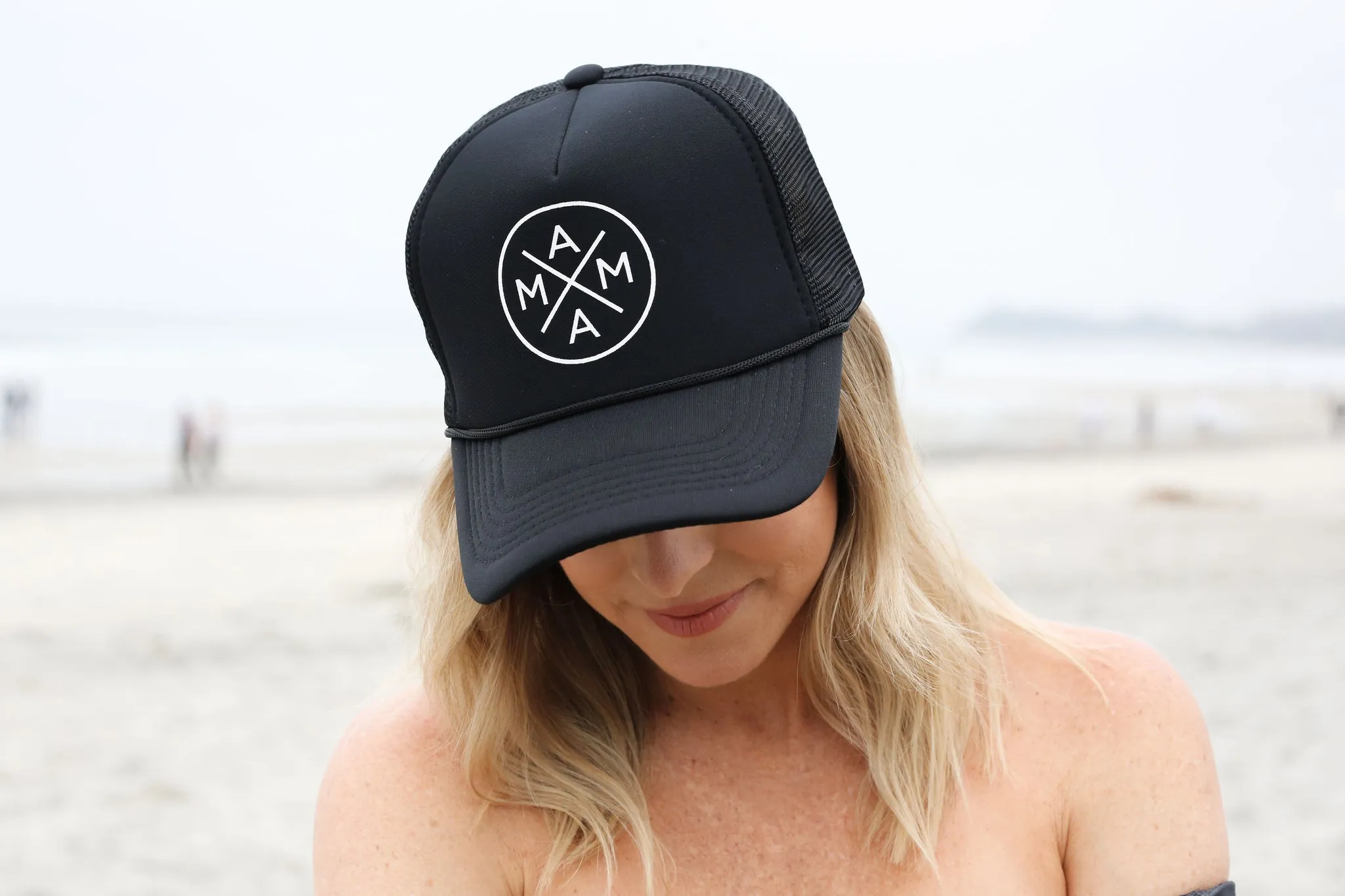 Mama, Dada, Baby X - Black Family Matching Truckers