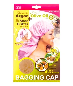 M&M Qfitt Organic Argan & Shea Butter   Olive Oil Bagging Cap Assorted #834