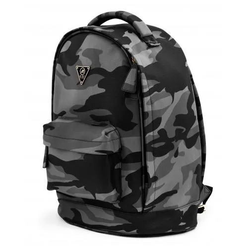 Mint Camo Leather Backpack 43cm (Grey)