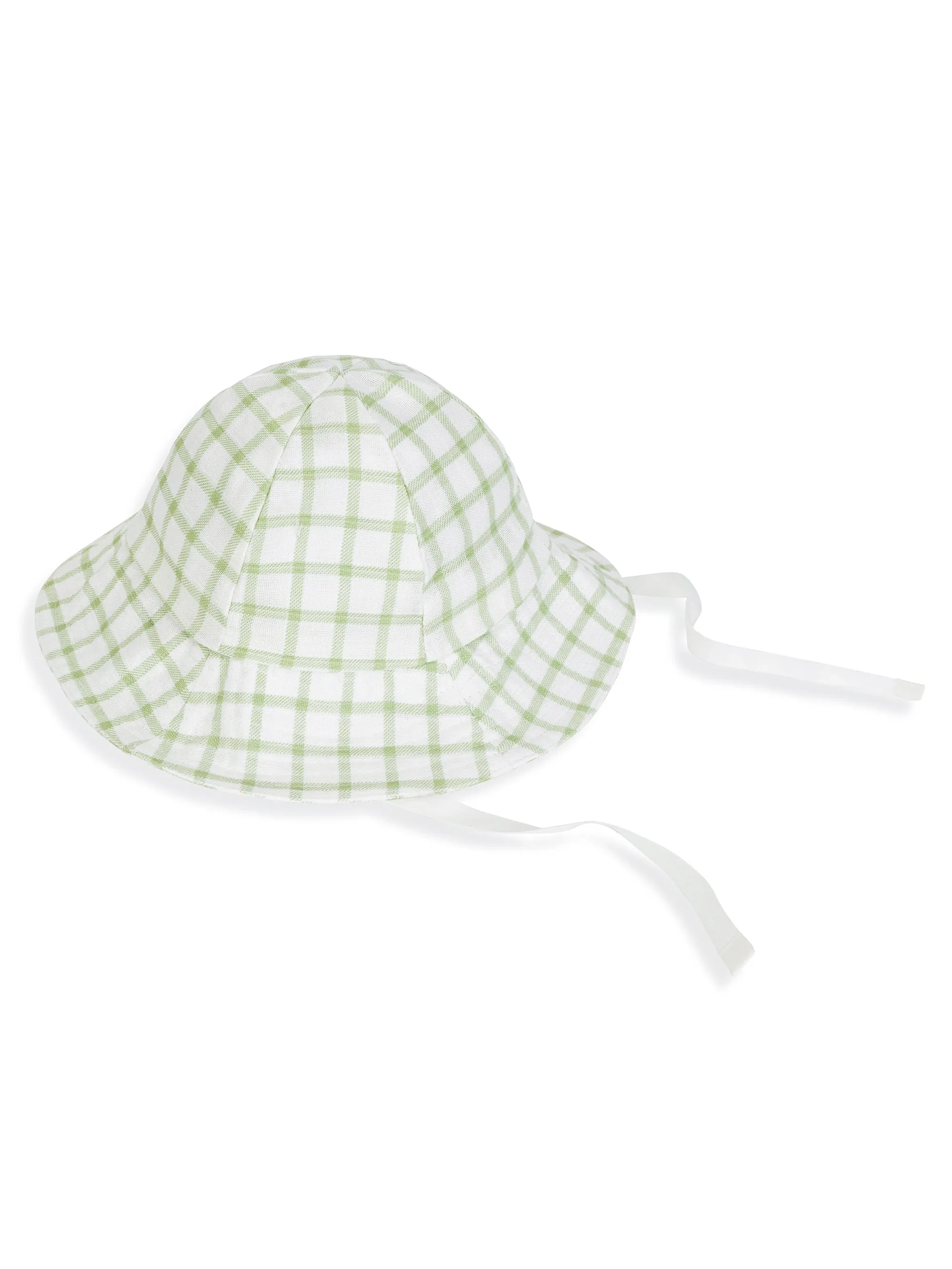 Muslin - Sunhat - Sage Windowpane