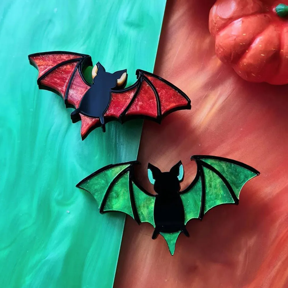 Mystic Bat Necklace - Halloween Edition by Cherryloco Jewellery