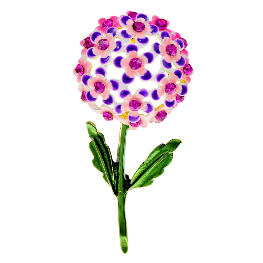 New Arrival Enamel Hyacinth Brooches Delicate Flower Pin Fashion Funny High Quality Jewelry