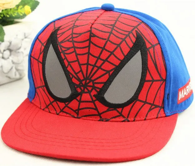New Fashion Children Cartoon Spiderman Baseball Caps Snapback Adjustable Children's Sports Hats Fit For 48-53cm