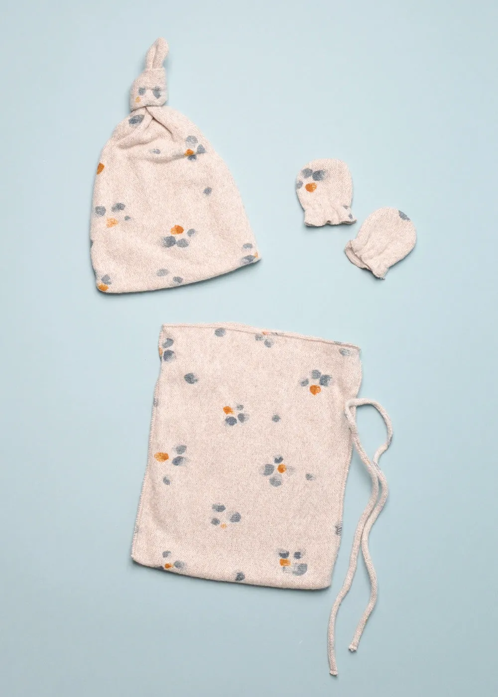 PAINT MARKS BEANIE & GLOVES SET