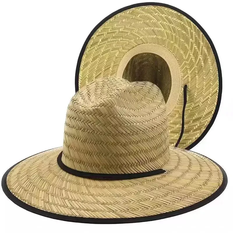 Panama Wide Brimmed Straw Sun Fedora Hat