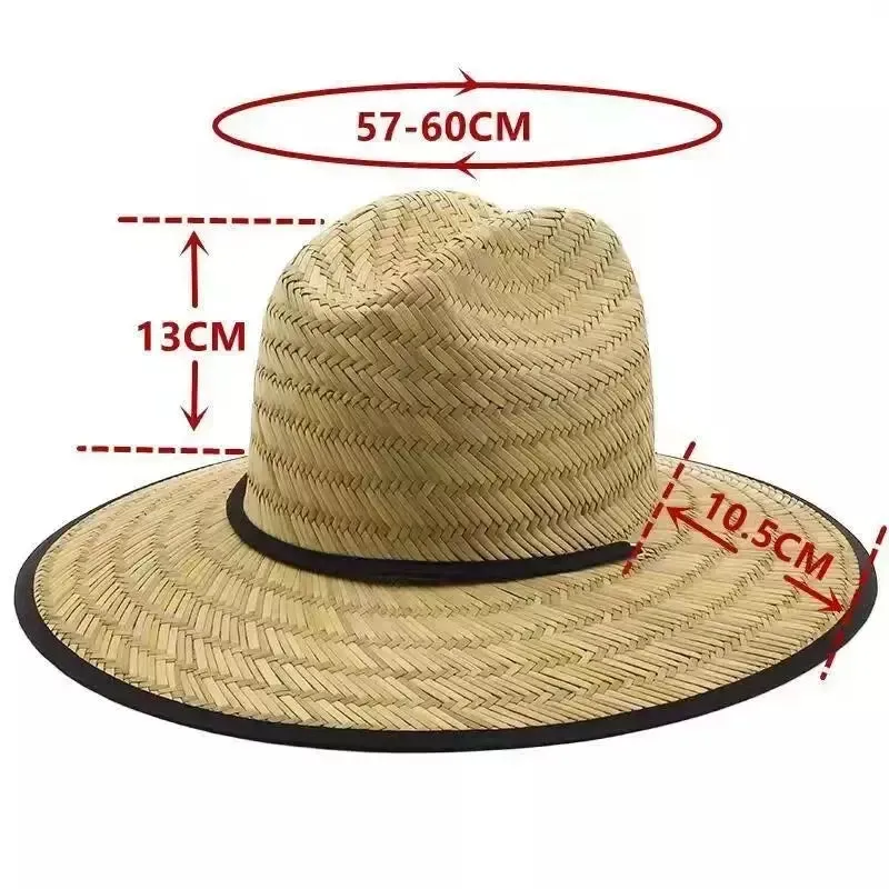 Panama Wide Brimmed Straw Sun Fedora Hat