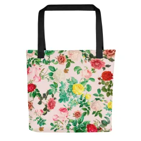 Pretty in Pink Roses tote bag