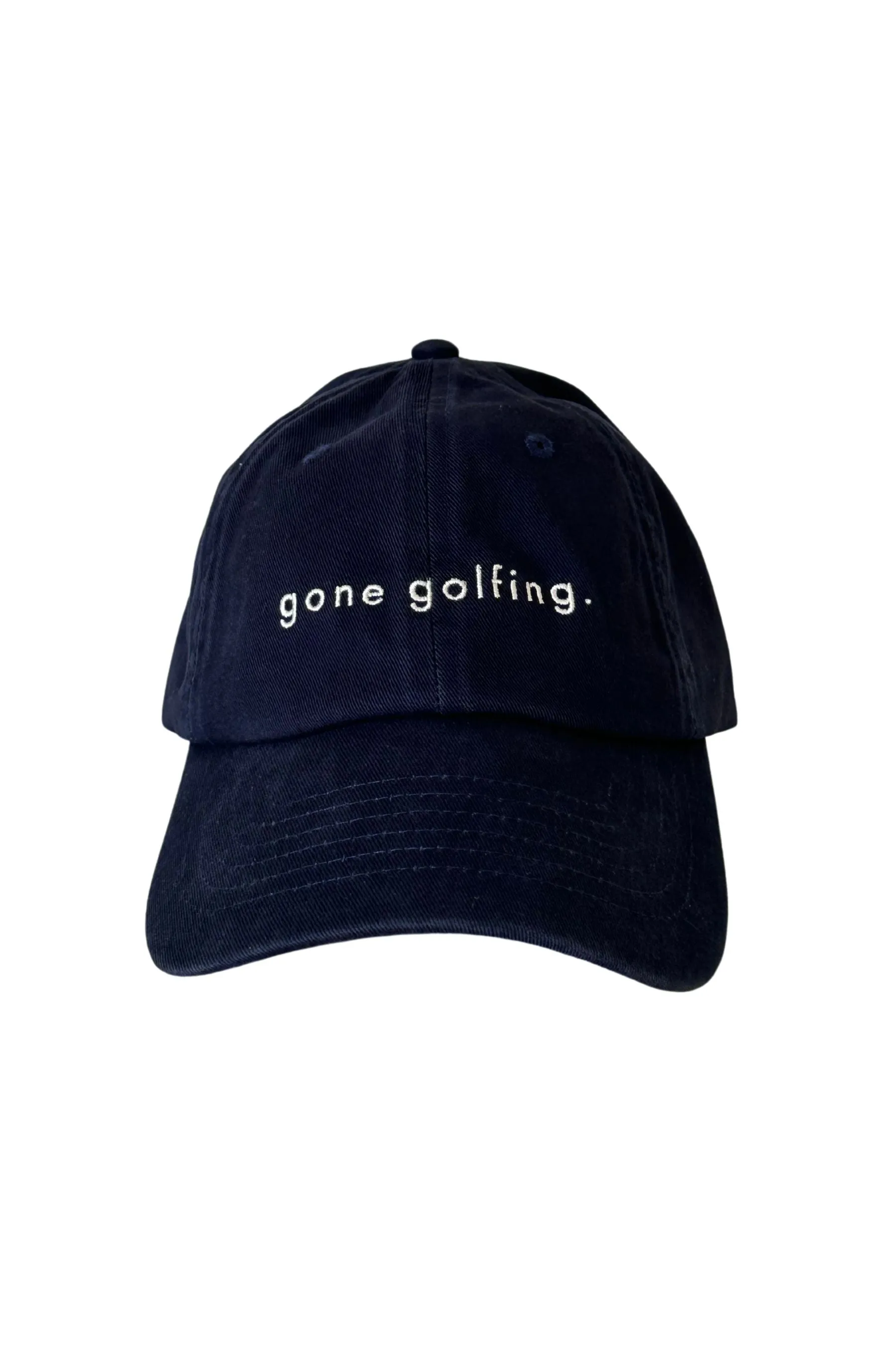 "Gone Golfing" Cap | Navy With White