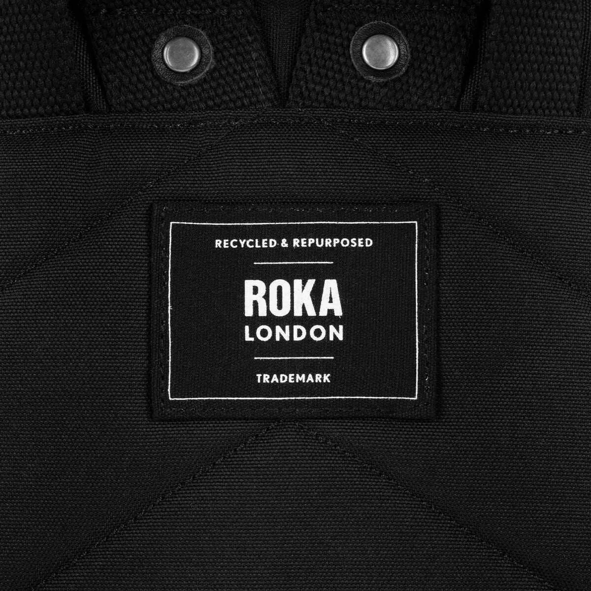 Roka Bantry B Small Black Label Recycled Canvas Backpack - Ash Grey