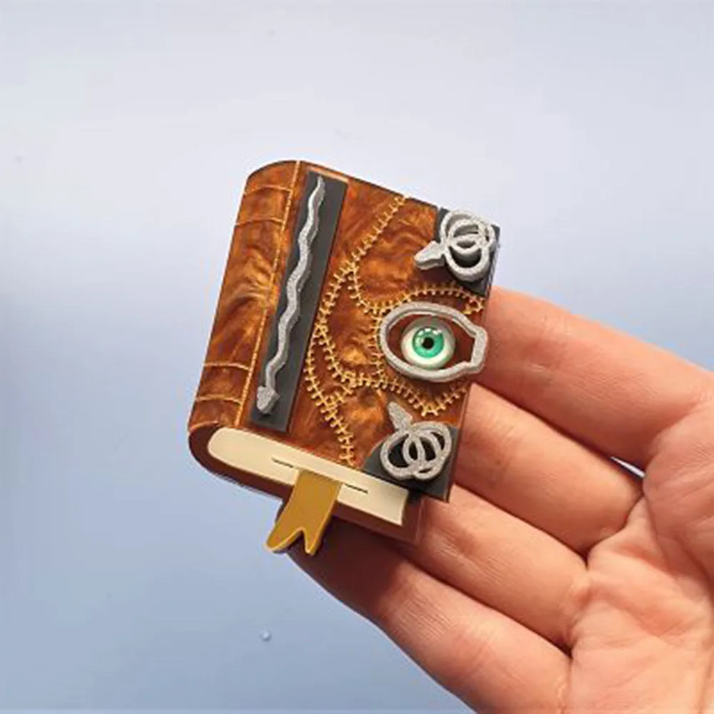 Spellbook Brooch by Cherryloco Jewellery