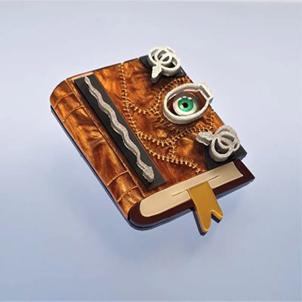 Spellbook Brooch by Cherryloco Jewellery