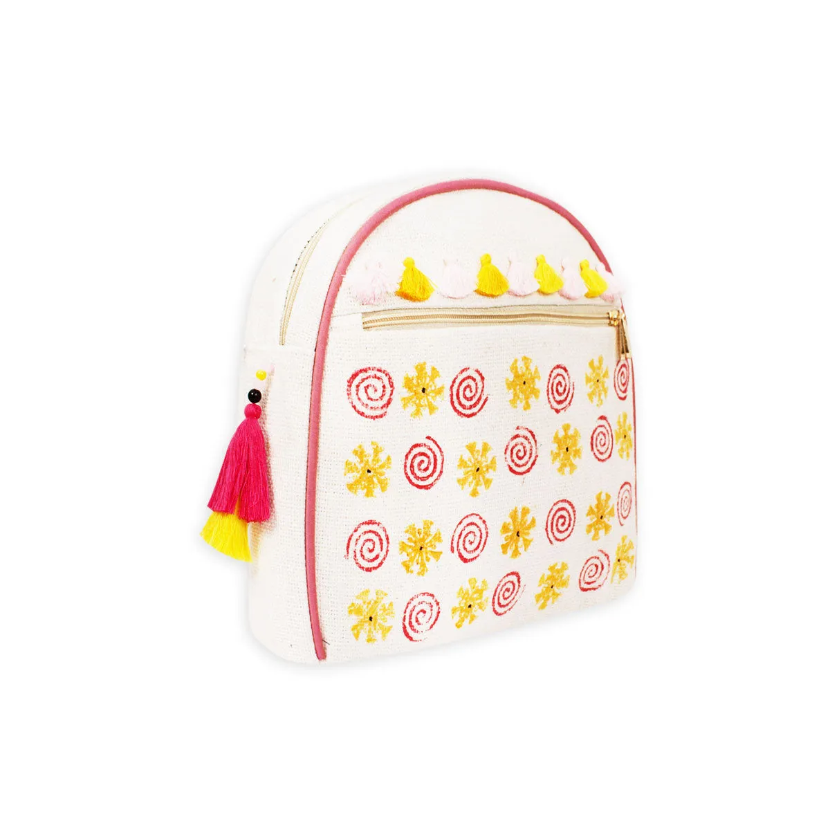 Spirals Hand-painted Backpack
