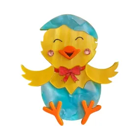 Spring Chick Brooch by Cherryloco Jewellery