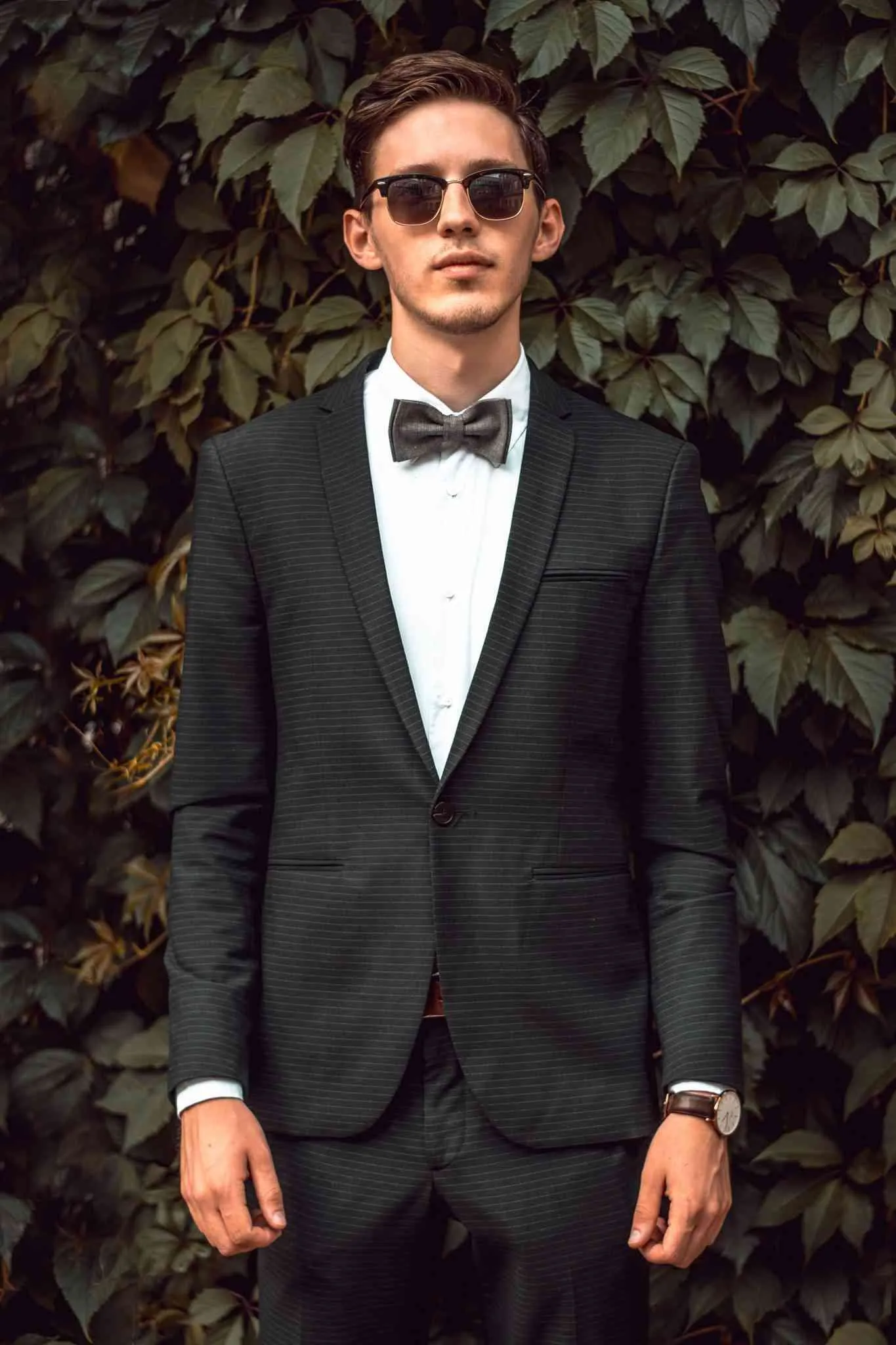 Stand Out on Your Wedding Day with an Ice Blue Modern Butterfly Bow Tie for Groomsmen