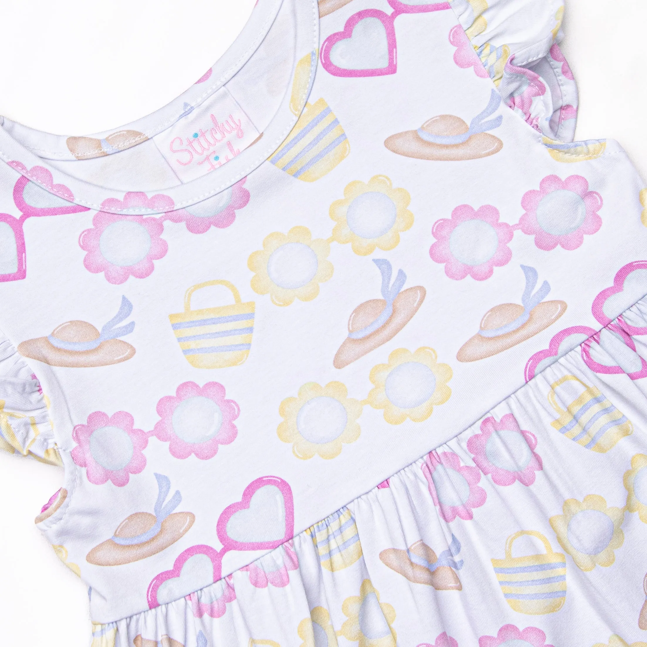 Sunny Day Shades Dress, Yellow