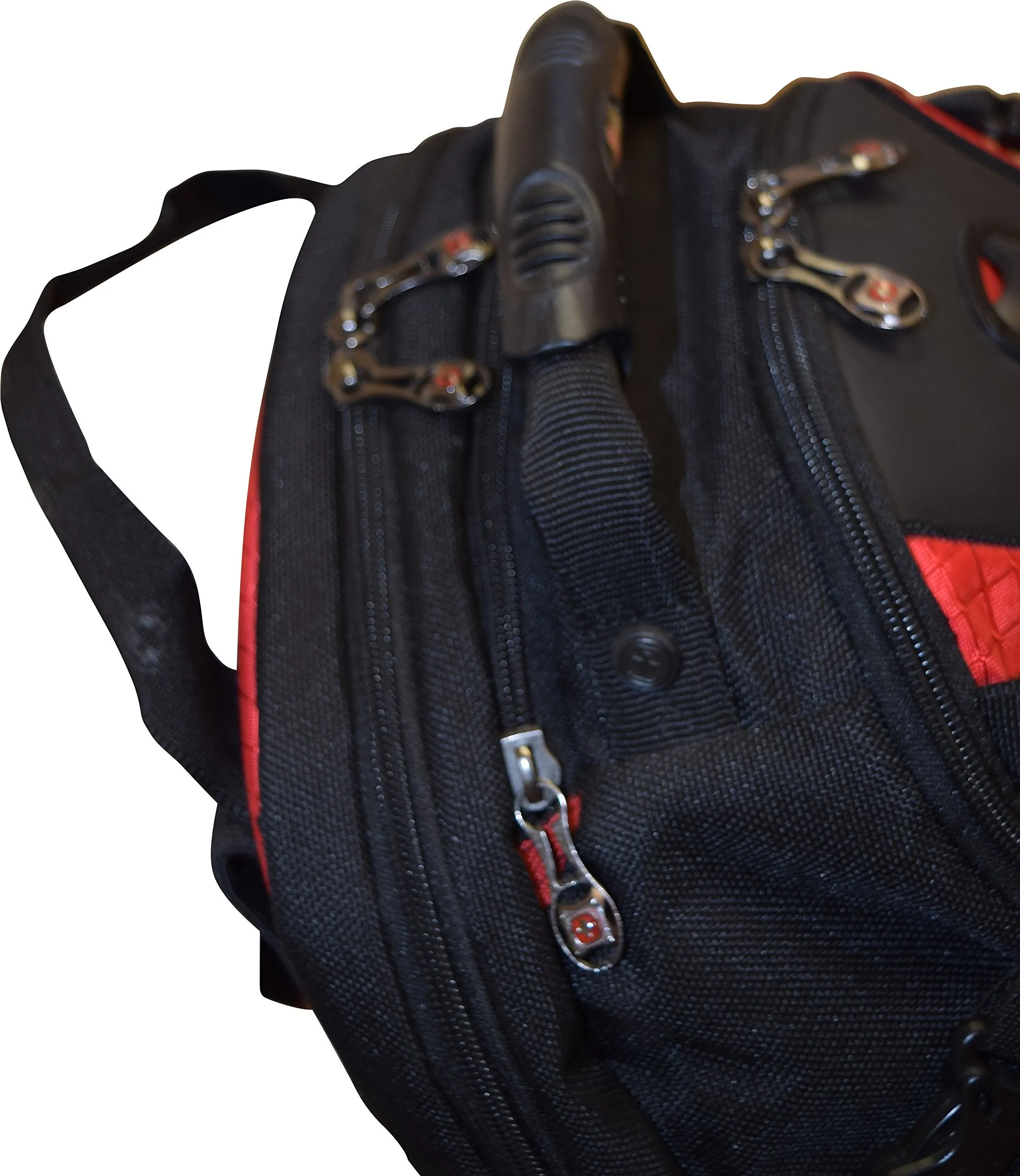 SwissGear® Maxxum Double Zipper Backpack With 16" Laptop Pocket, Black/Red