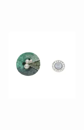 Taryn Magnetic Brooch in Green