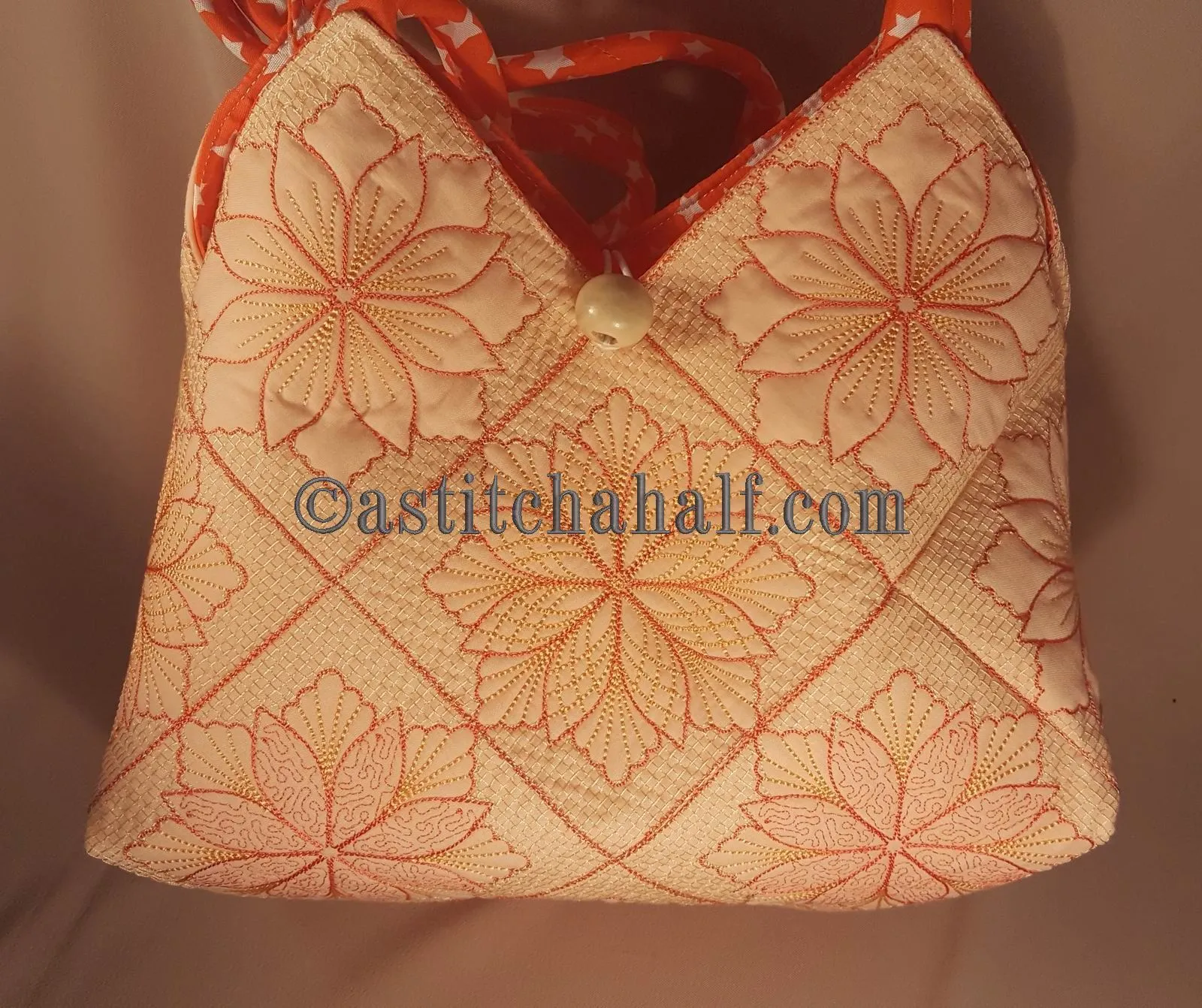 Taylor Tote Bag Square Quilted Blocks