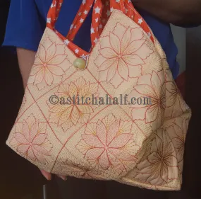 Taylor Tote Bag Square Quilted Blocks