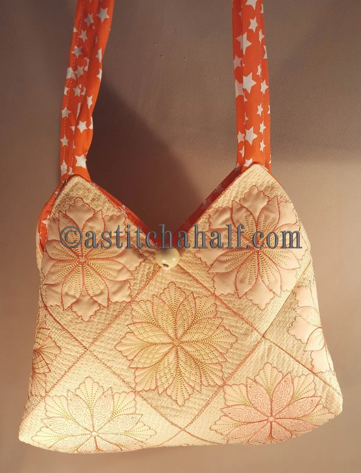Taylor Tote Bag Square Quilted Blocks