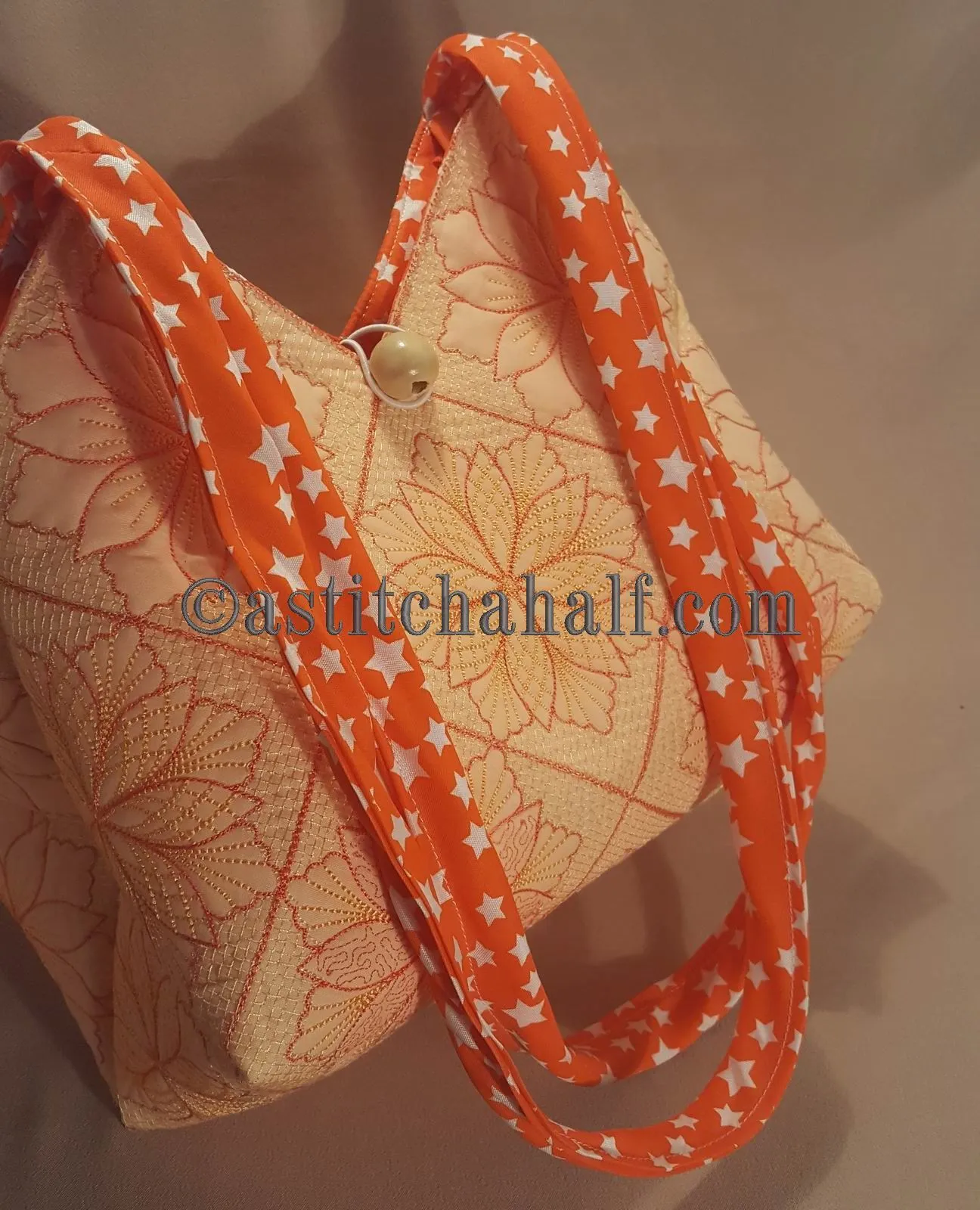 Taylor Tote Bag Square Quilted Blocks
