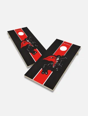 Texas Tech Red Raiders Solid Wood 2x4 Cornhole Board Set- "Rearing Rider"