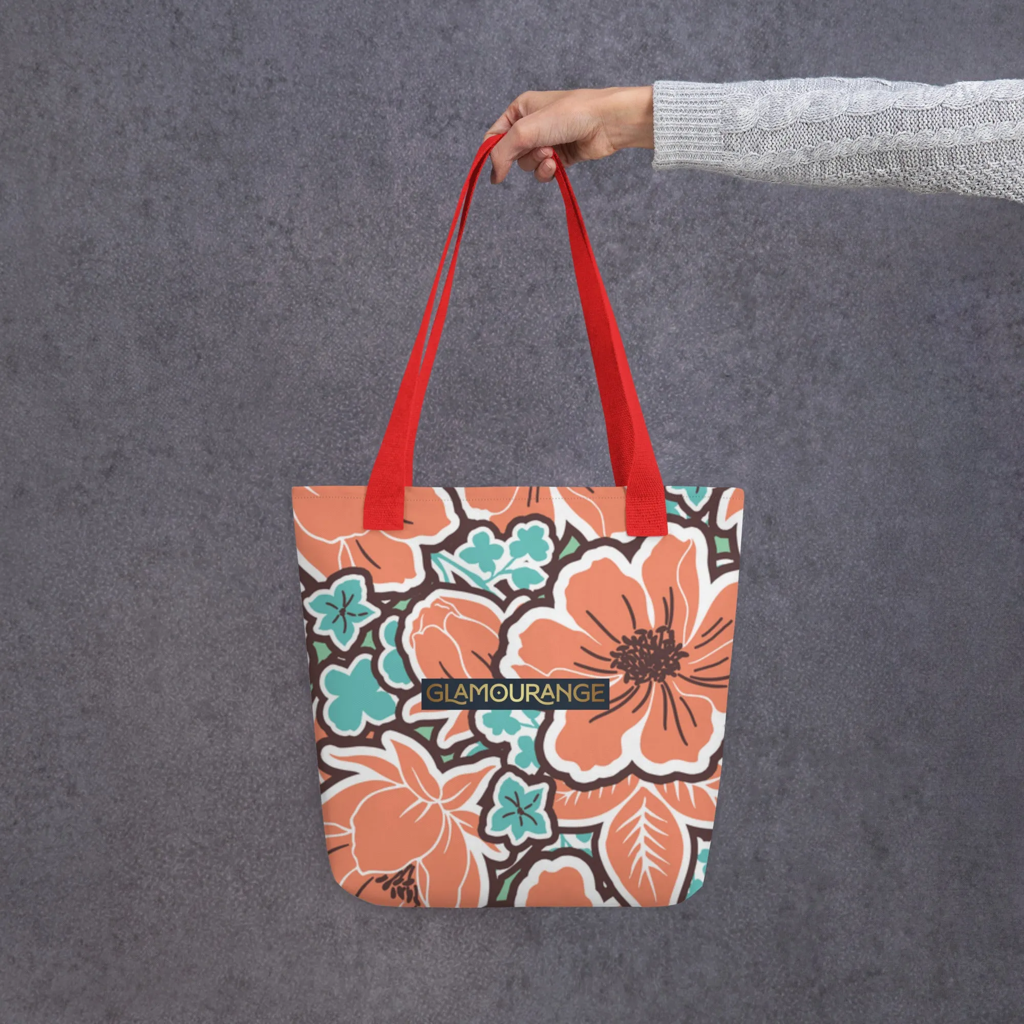 Tote Bag Women Designer (Flower Pattern 007)