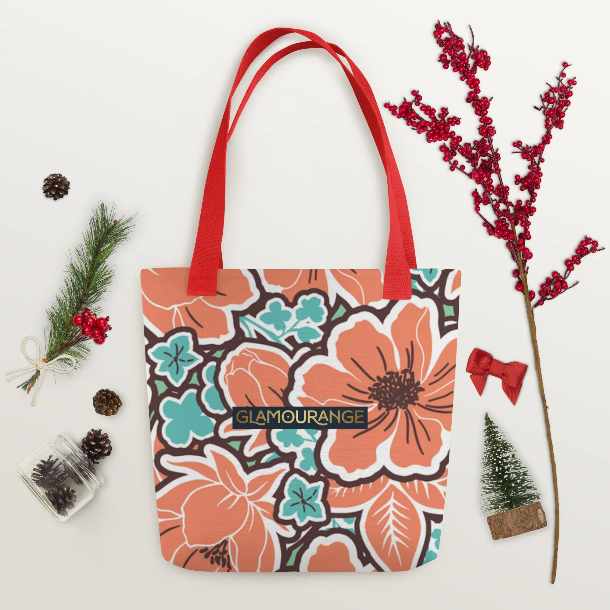 Tote Bag Women Designer (Flower Pattern 007)
